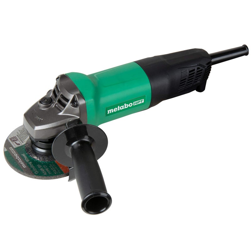 Metabo HPT 4-1/2-Inch Angle Grinder | Non-locking Paddle Switch | 7.9 Amp | Smallest Grip Circumference in its Class | 900W Input Motor | Lightweight | Dual-position Handle (G12SQ2) - Image 1